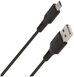 Wave Datakaapeli, MicroUSB (480 Mbps), 1m, Musta - 2