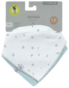 Lässig kuolalappu 2-pack Floral - 3