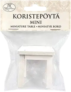 J.K. Primeco Koristepöytä mini valkoinen - 1
