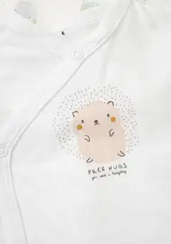 TEX BABY vauvojen veluurisetti 5 osaa Siili I990791 - Off white - 3