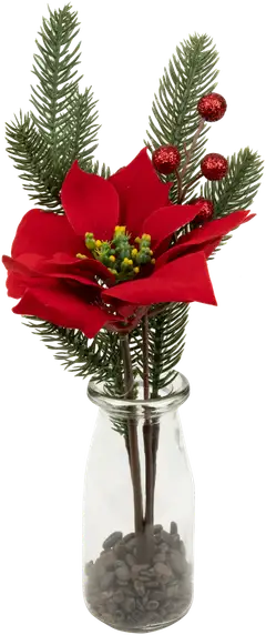 Joulukukka-asetelma 27 cm M - 3