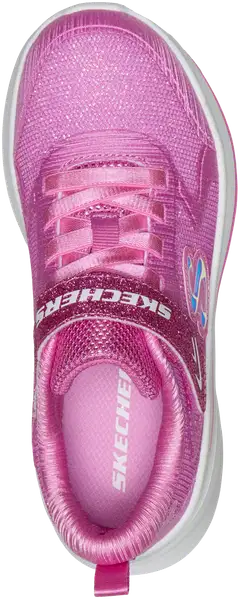 Skechers lasten kimaltava lenkkari tarranauhalla ja venyvillä nauhoilla - Hot Pink - 6