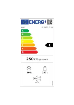 Gram jääkaappipakastin KF 481864 FNX/1 teräs - 3