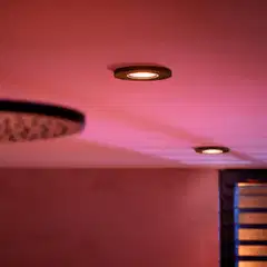 Philips Hue Xamento -upotettu alasvalo kylpyhuoneeseen 4.2W 2000-6500K 1200LM musta 3 kappaletta - 9