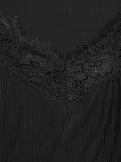 House naisten ribbitrikoopaita Lily Lace - Black - 5