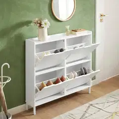 SoBuy kenkäkaappi valkoinen FSR100-W - 1