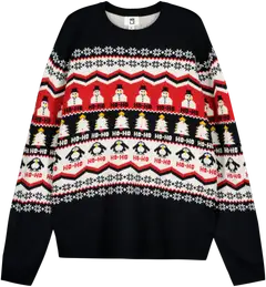 WKLY. miesten jouluneule Penguin 195W452501 - BLACK - 1