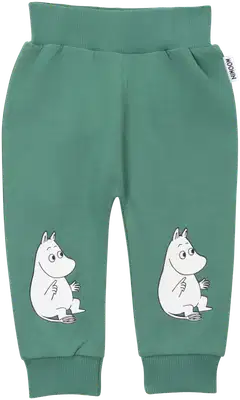 Muumi vauvojen collegehousut Lepohetki 593368 - vihreä - 1