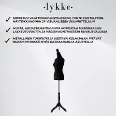 Lykke mallinukke diana musta - 3