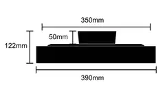 FocusLight Primus kattovalaisin halk:39cm, 36W, Musta, sis.kaukosäädin, koukkukiinnitys ja sisältää pistotulpan, IP20 - 4