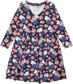 Muumi naisten mekko Hely Kimppu 590633 - tummansininen - 1