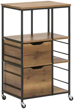 SoBuy keittiösaareke ruskea FKW111-PF - 3