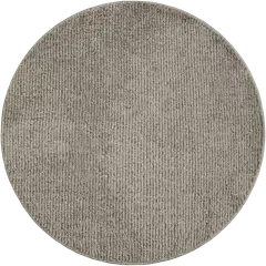 House nukkamatto Puffy pyöreä 80 cm vaaleanharmaa - 1