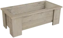 Miljöörakennus kukkalaatikko suorakaide vaaleanharmaa 25 x 70 x 32 cm - 1