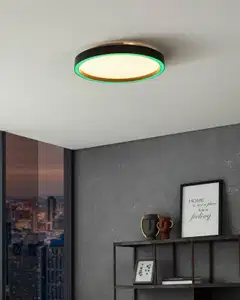 EGLO Plafondi connect.z Montemorelos-z led 17,8W Ø42cm musta/valkoinen, kristalliefekti - 9