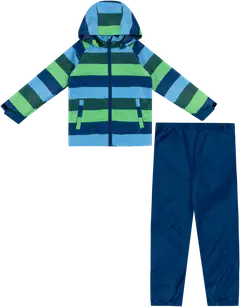 Ciraf lasten ulkoilupuku Raidat 252C07265R - Green striped - 1