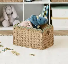 Zeller säilytyskori mintunvärinen paperinen piparkakkureunainen - 4