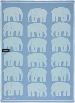 Finlayson keittiöpyyhe Elefantti siniharm/minttu 2kpl 50x70 - 3