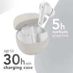 MusicSound langattomat vastamelunappikuulokkeet Numia beige - 6