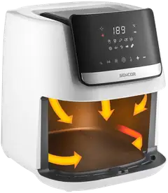 Sencor air fryer kiertoilmakypsennin SFR 6551WH valkoinen - 5