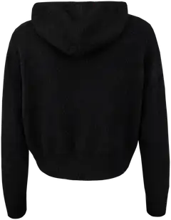 TEX naisten neuletakki hupulla I997019 - BLACK 1 - 3