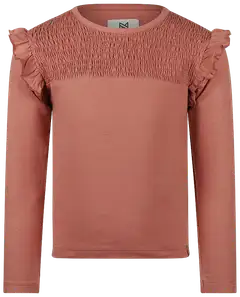 Kokonoko lasten smokkirypytetty pitkähihainen trikoopaita O56987 - Dark old pink - 1