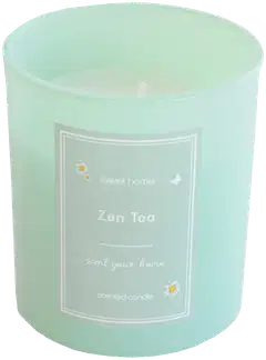Lasikynttilä 7,5x8 cm paketissa vihreä, tuoksu Zen Tea - 2