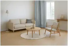 House nukkamatto Puffy pyöreä 80 cm kerma - 4