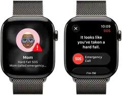 Apple Watch Series 11 GPS + Cellular 46mm titaani kotelo, titaani Milanese ranneke - M/L - MFD44QN/A - 6