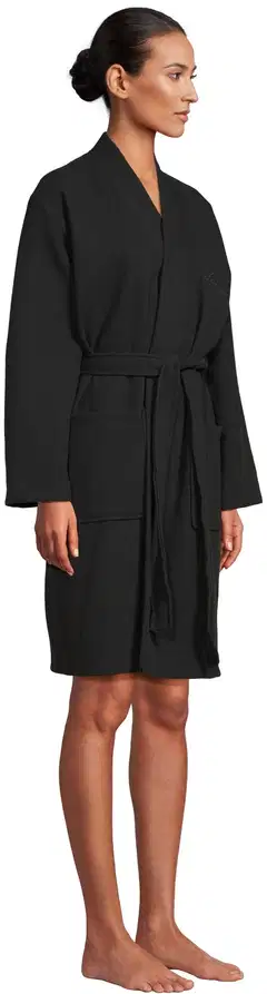 Actuelle naisten kylpytakki vohvelikankaasta 215ASS2002 - Dark grey - 4