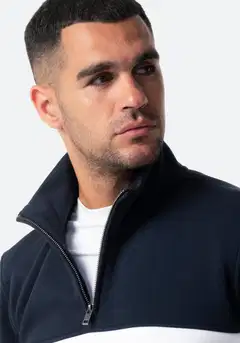 TEX miesten collegepaita 1/2-zip I287408 - NAVY 2 - 5