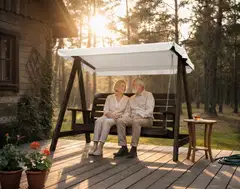 Pihakeinu 3-istuttava tumman harmaa - 5