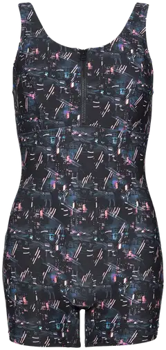 Finnwear naisten uimapuku Active-Zip T65793 - Stellar Black - 1