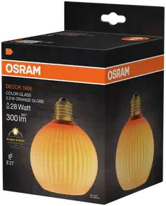 Osram LED-sisustuslamppu Decor Globe 3,5W E27 oranssi - 3