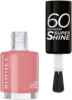 Rimmel 60 Seconds Super Shine kynsilakka 8ml, 235 Preppy in Pink - 2