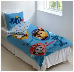 Paw Patrol lasten pussilakanasetti 120x160+40x60 cm sininen - 3