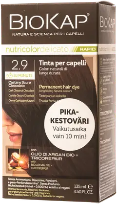 Biokap nutricolor delicato rapid 2.9 dark chestnut chocolate - 1