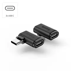 Hama USB-C kulmasovite 90°, 2 kpl, USB 3.2 G2 - 4