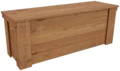 Piha-arkku, luonnon ruskea, 40x45x120cm - 1