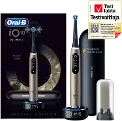 Oral-B iO10 -Sähköhammasharja Lunar Gold, lataava matkakotelo - 1