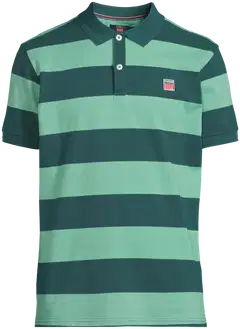 Vinson miesten raidallinen pikeepaita Samir 105621 - Creme de menthe/mediterranea - 2