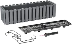 Parvekelaatikko Boardee Fencycase 58cm harmaa - 2