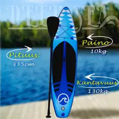 Deep Sea SUP-lauta + mela Shark 335 cm sininen - 8