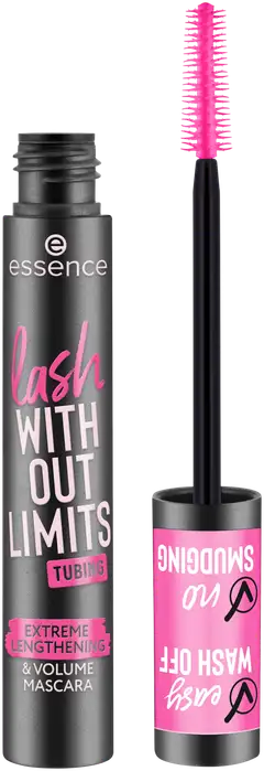 essence lash WITHOUT LIMITS TUBING Extreme Lengthening & Volume Mascara 04 Black Tubing 13 ml - 2