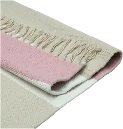 House puuvillamatto Liina 90x150 cm roosa/l.valkoinen/greige - 2