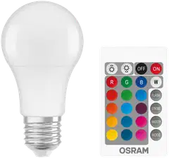 Osram LED-lamppu kaukosäätimellä RGBW 9,4W E27 806lm - 1