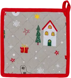 House patalappu X-mas story 22x22 cm harmaa - 2