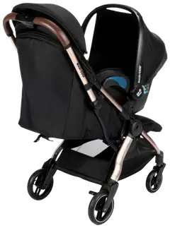 Maxi-Cosi Eva 3 matkarattaat Essential Black/Champagne - 6