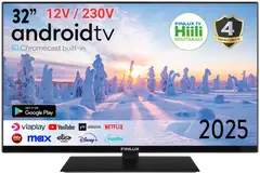 Finlux 32" FullHD Android Smart LED TV 12V sekä 230V käyttöjännitteellä 32M8.2ACI-12 - 1