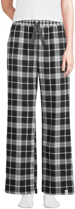 WKLY. naisten flanelliyöhousut 212W382649 - Black check - 1